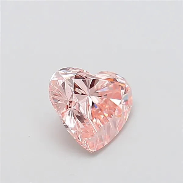 1.51ct Heart Lab Grown Diamond (Colour Fancy Intense Pink, Clarity VS2, IGI Certified)