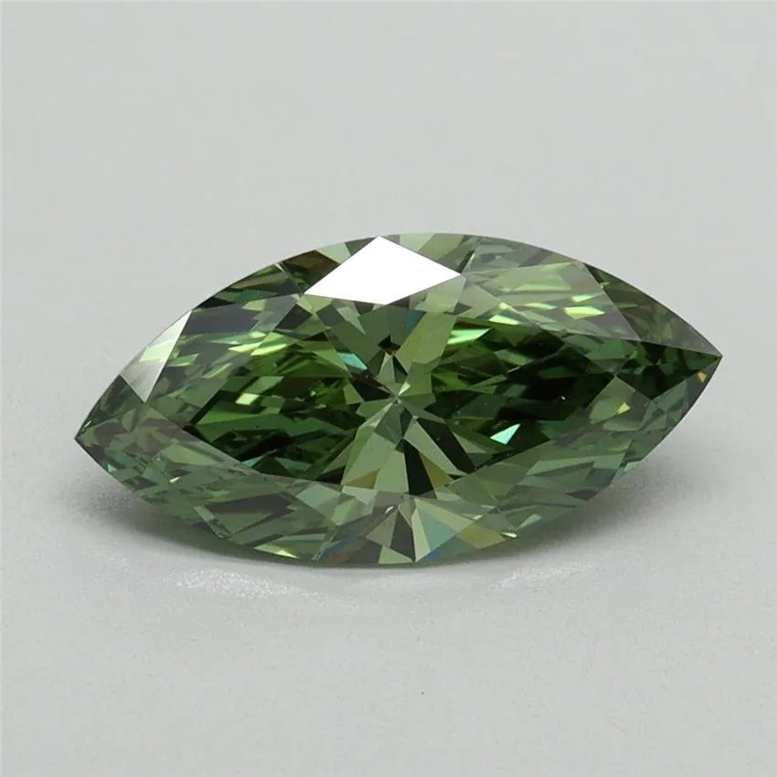 1.51ct Marquise Lab Grown Diamond (Colour Fancy Vivid Green, Clarity VS1, IGI Certified)