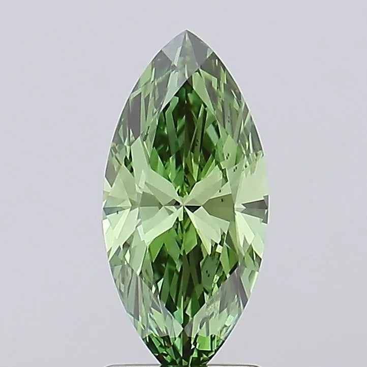1.51ct Marquise Lab Grown Diamond (Colour Fancy Vivid Green, Clarity VS1, IGI Certified)