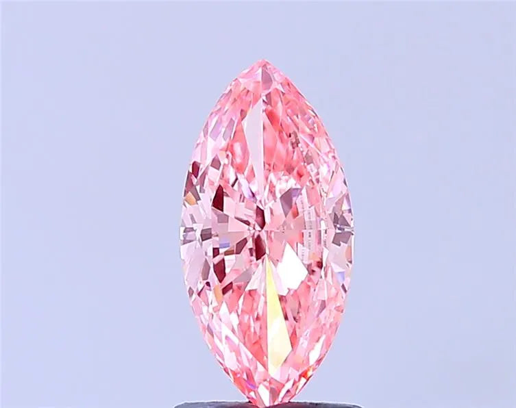 1.51ct Marquise Lab Grown Diamond (Colour Fancy Vivid Pink, Clarity VS1, IGI Certified)