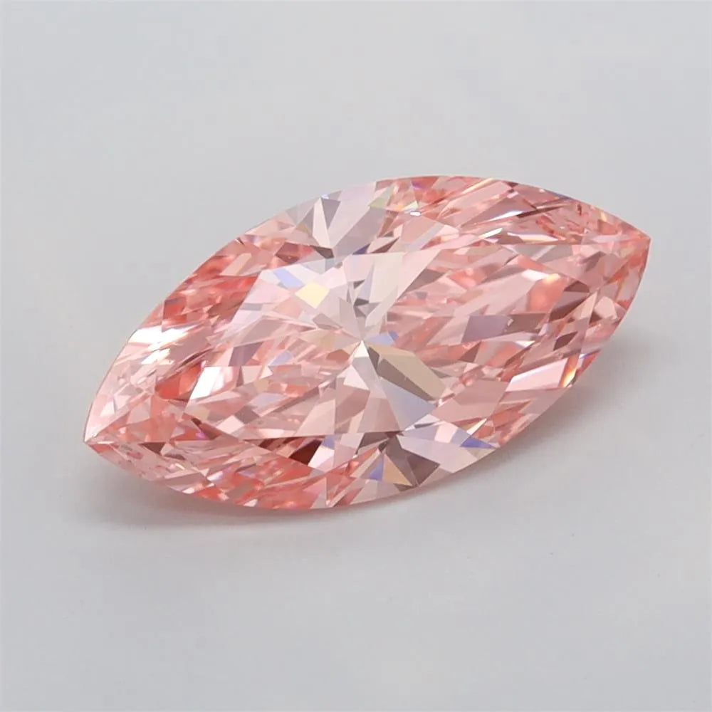 1.51ct Marquise Lab Grown Diamond (Colour Fancy Vivid Pink, Clarity VVS2, IGI Certified)