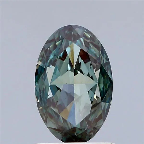 1.51ct Oval Lab Grown Diamond (Colour Fancy Deep Green, Clarity VS1, IGI Certified)