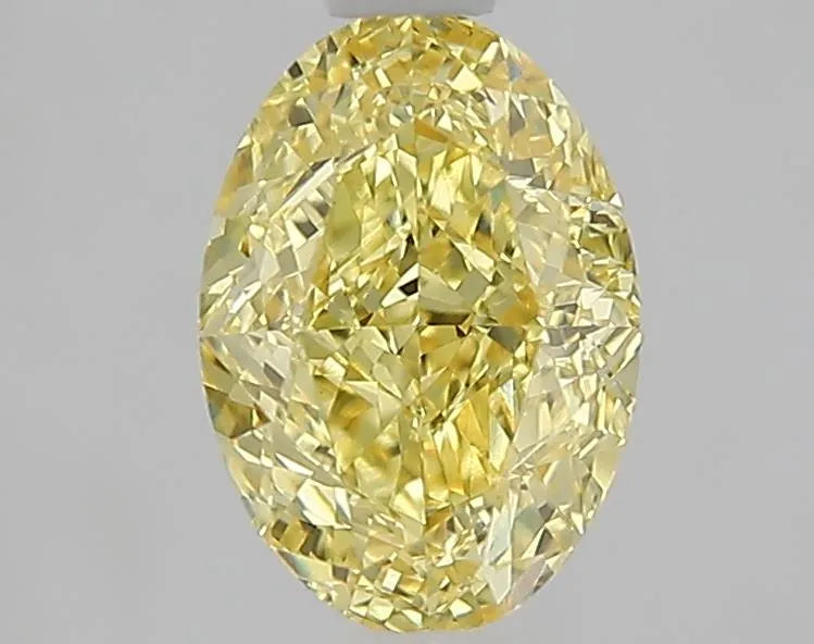 1.51ct Oval Lab Grown Diamond (Colour Fancy Intense Yellow, Clarity VVS2, IGI Certified)