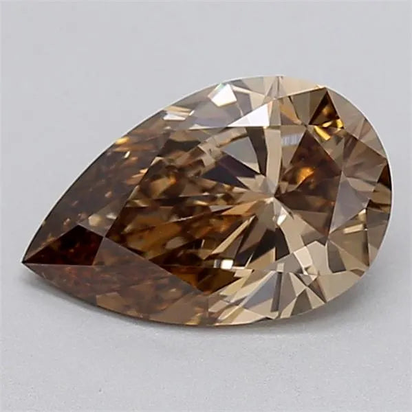1.51ct Pear Lab Grown Diamond (Colour Fancy Brown, Clarity VS1, IGI Certified)
