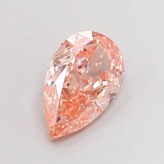 1.51ct Pear Lab Grown Diamond (Colour Fancy Brownish Orange, Clarity VS1, IGI Certified)