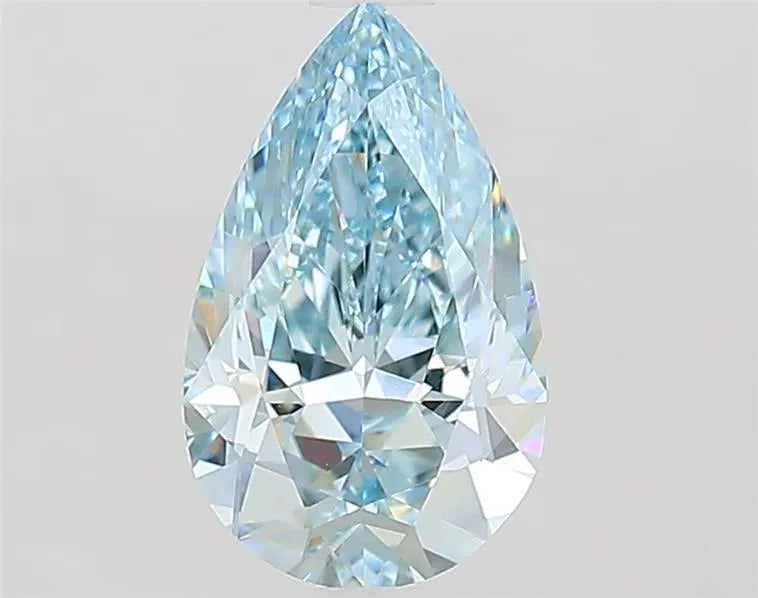 1.51ct Pear Lab Grown Diamond (Colour Fancy Intense Blue, Clarity VVS2, IGI Certified)