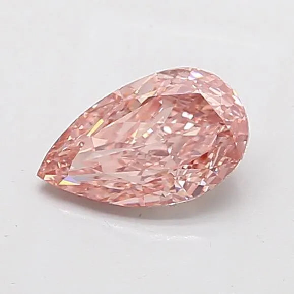 1.51ct Pear Lab Grown Diamond (Colour Fancy Intense Brownish Pink, Clarity VVS2, IGI Certified)