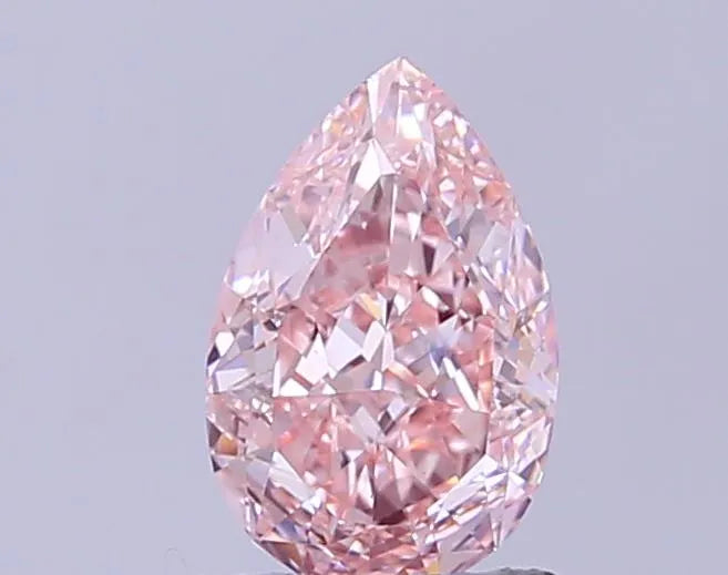 1.51ct Pear Lab Grown Diamond (Colour Fancy Intense Pink, Clarity VS1, IGI Certified)