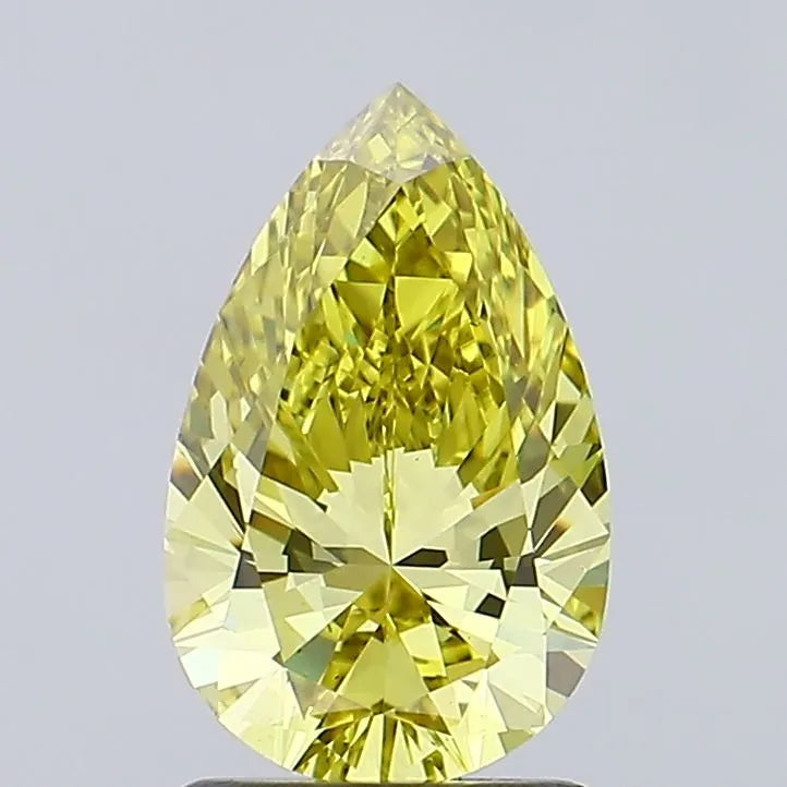1.51ct Pear Lab Grown Diamond (Colour Fancy Intense Yellow, Clarity VS1, IGI Certified)