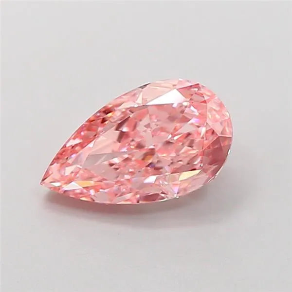 1.51ct Pear Lab Grown Diamond (Colour Fancy Vivid Pink, Clarity VS1, IGI Certified)