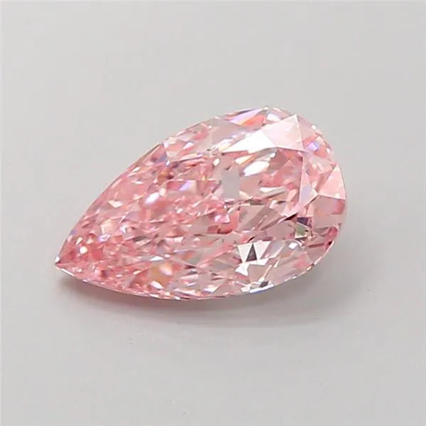 1.51ct Pear Lab Grown Diamond (Colour Fancy Vivid Pink, Clarity VS2, IGI Certified)