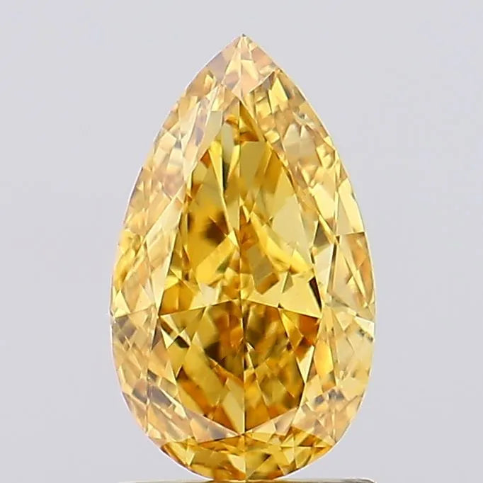 1.51ct Pear Lab Grown Diamond (Colour Fancy Vivid Yellow, Clarity VS1, IGI Certified)