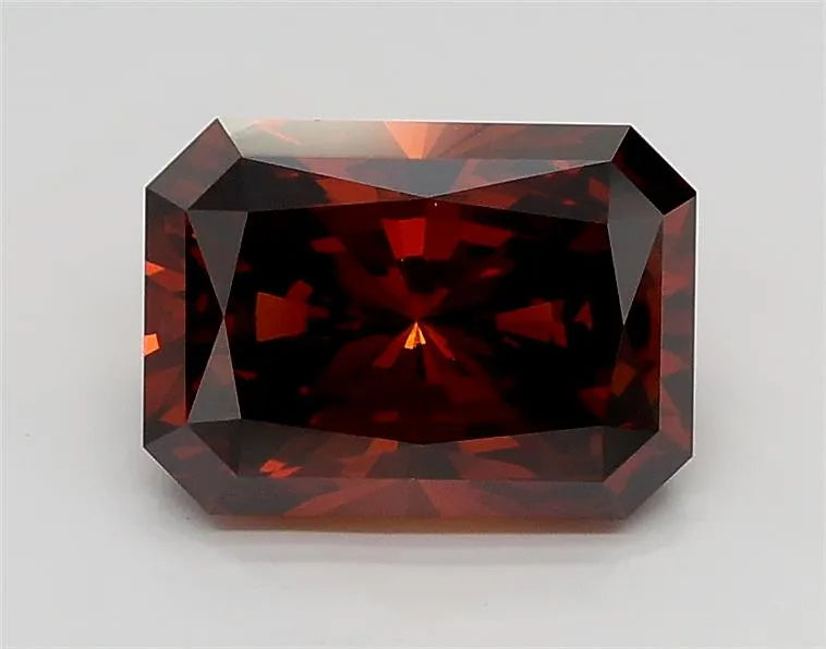 1.51ct Radiant Lab Grown Diamond (Colour Fancy Deep Orangey Brown, Clarity VVS2, IGI Certified)