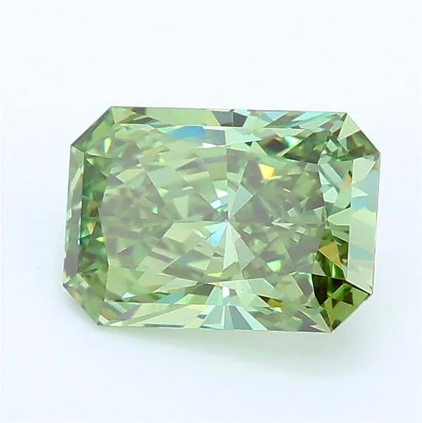1.51ct Radiant Lab Grown Diamond (Colour Fancy Vivid Green, Clarity VVS1, IGI Certified)
