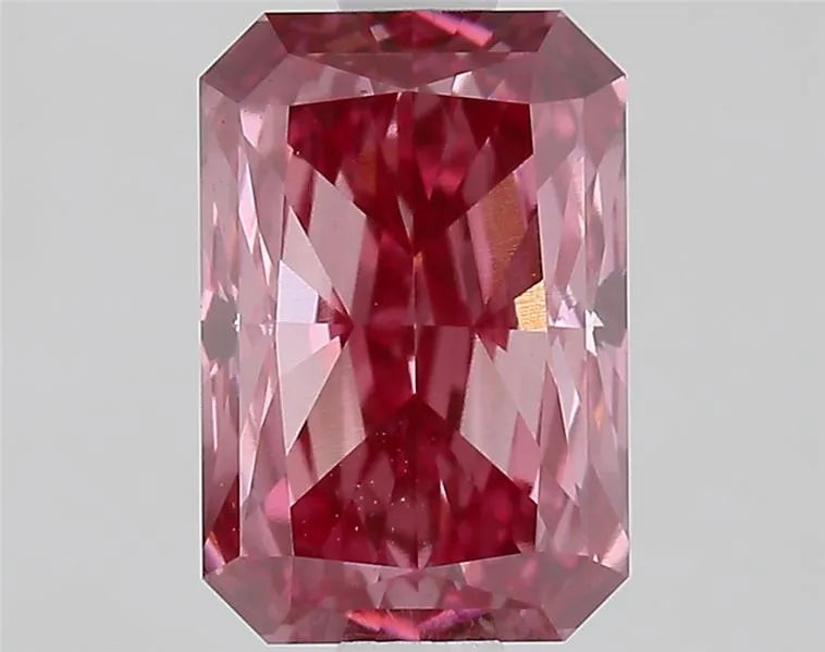 1.51ct Radiant Lab Grown Diamond (Colour Fancy Vivid Pink, Clarity VS1, IGI Certified)