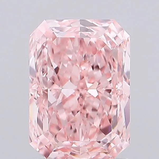 1.51ct Radiant Lab Grown Diamond (Colour Fancy Vivid Pink, Clarity VVS2, IGI Certified)