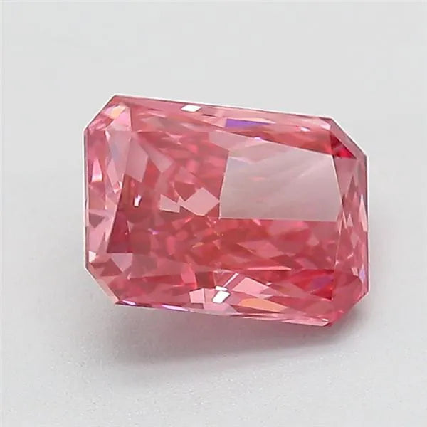 1.51ct Radiant Lab Grown Diamond (Colour Fancy Vivid Pink, Clarity VVS2, IGI Certified)