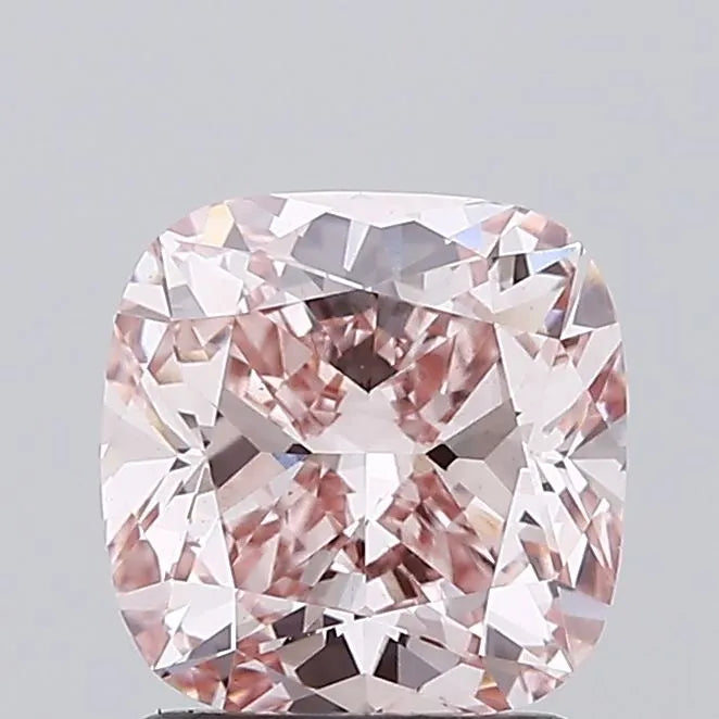 1.52ct Cushion modified Lab Grown Diamond (Colour Fancy Intense Pink, Clarity VVS2, IGI Certified)