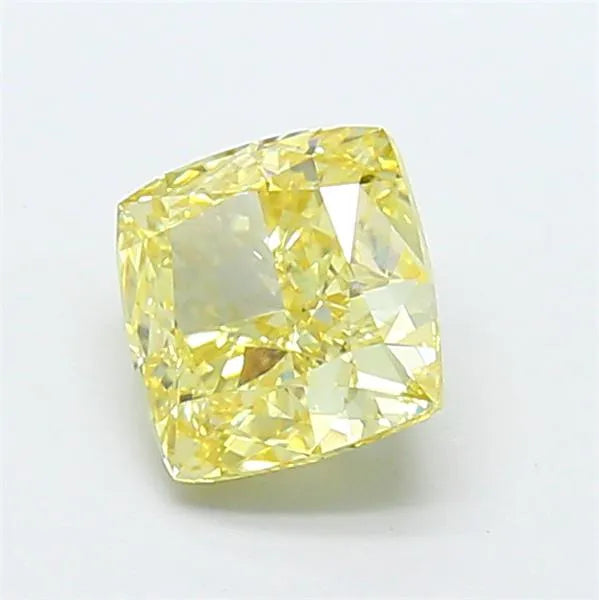 1.52ct Cushion modified Lab Grown Diamond (Colour Fancy Yellow, Clarity VVS2, IGI Certified)