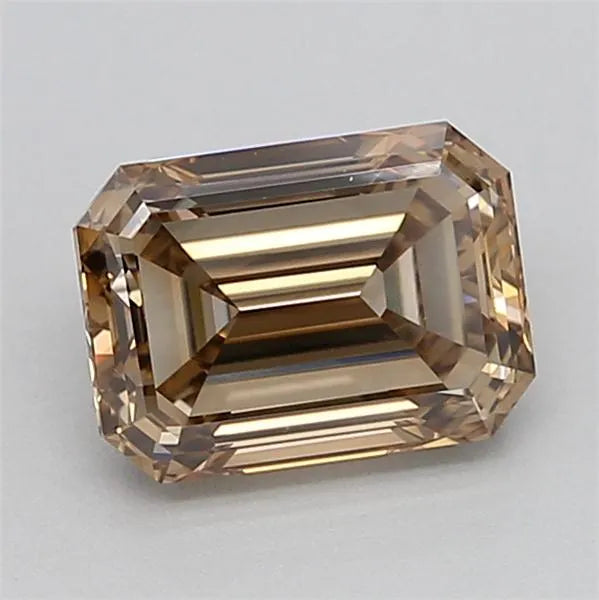 1.52ct Emerald Lab Grown Diamond (Colour Fancy Brown, Clarity VS1, IGI Certified)