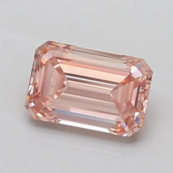 1.52ct Emerald Lab Grown Diamond (Colour Fancy Intense Brownish Pink, Clarity VS1, IGI Certified)