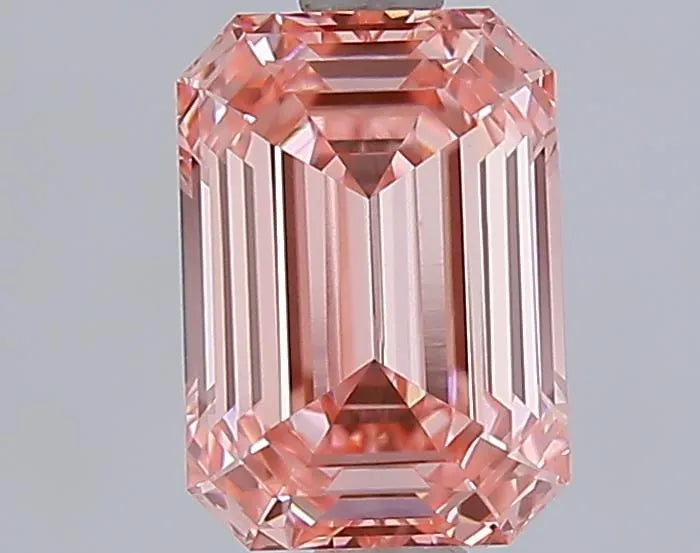 1.52ct Emerald Lab Grown Diamond (Colour Fancy Vivid Pink, Clarity VVS1, IGI Certified)