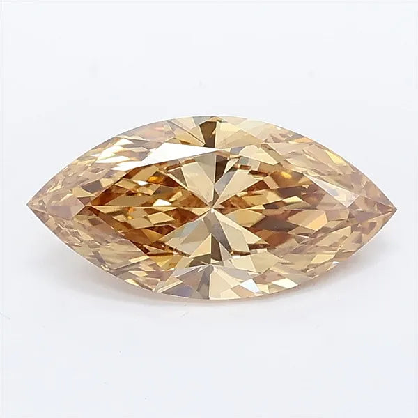 1.52ct Marquise Lab Grown Diamond (Colour Fancy Brownish Yellow, Clarity VS1, IGI Certified)