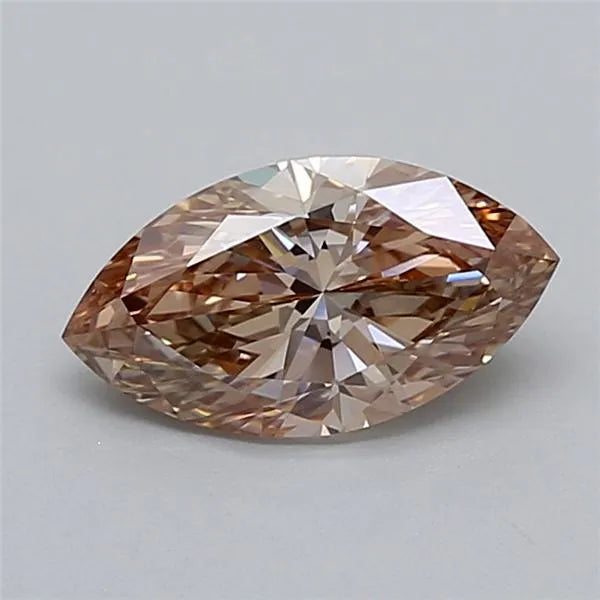 1.52ct Marquise Lab Grown Diamond (Colour Fancy Light Pinkish Brown, Clarity VVS1, IGI Certified)