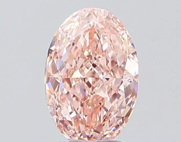 1.52ct Oval Lab Grown Diamond (Colour Fancy Intense Pink, Clarity VVS2, IGI Certified)