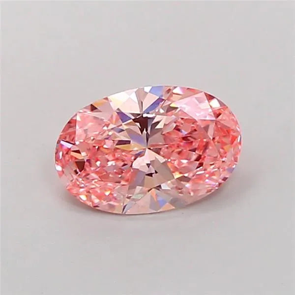 1.52ct Oval Lab Grown Diamond (Colour Fancy Vivid Pink, Clarity VS1, IGI Certified)