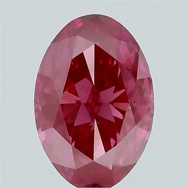 1.52ct Oval Lab Grown Diamond (Colour Fancy Vivid Pink, Clarity VVS2, IGI Certified)