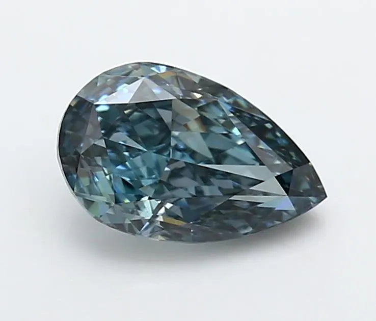 1.52ct Pear Lab Grown Diamond (Colour Fancy Deep Blue, Clarity VVS1, IGI Certified)