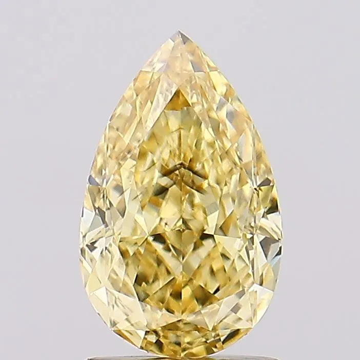 1.52ct Pear Lab Grown Diamond (Colour Fancy Intense Yellow, Clarity SI1, IGI Certified)