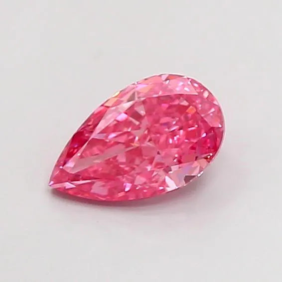1.52ct Pear Lab Grown Diamond (Colour Fancy Vivid Pink, Clarity VS2, IGI Certified)