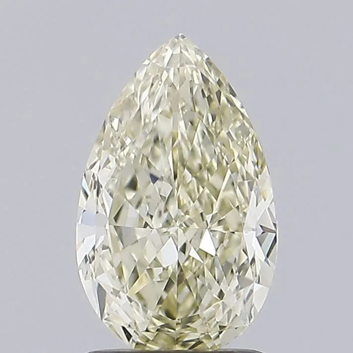 1.52ct Pear Natural Diamond (Colour Fancy Light Yellow, Clarity VVS1, GIA Certified)