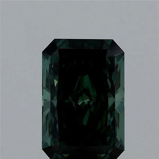 1.52ct Radiant Lab Grown Diamond (Colour Fancy Deep Green, Clarity VVS2, IGI Certified)