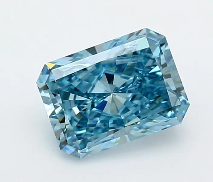 1.52ct Radiant Lab Grown Diamond (Colour Fancy Vivid Blue, Clarity VVS2, IGI Certified)