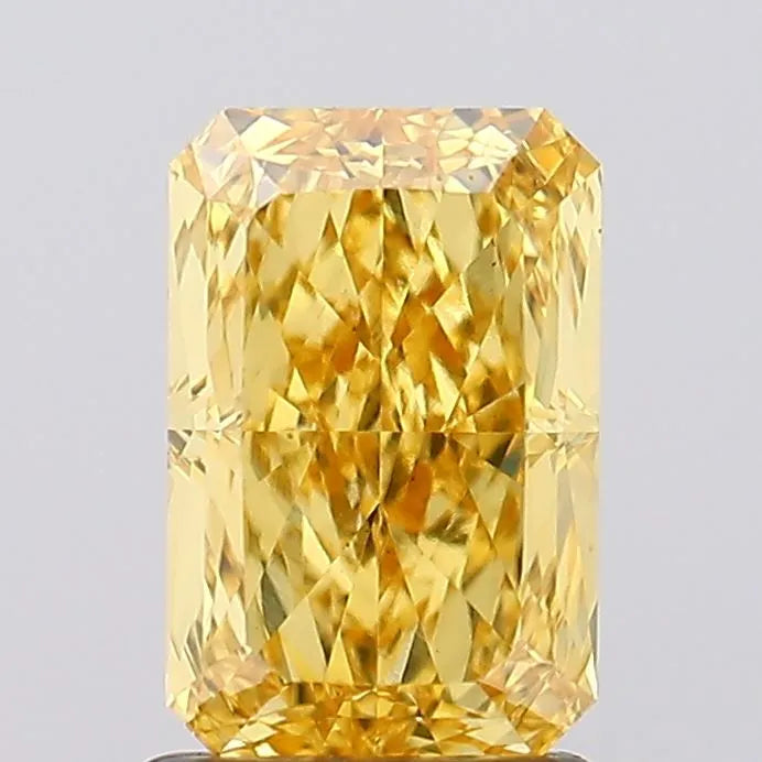 1.52ct Radiant Lab Grown Diamond (Colour Fancy Vivid Yellow, Clarity VS1, IGI Certified)