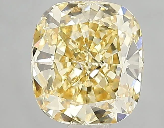 1.53ct Cushion modified Lab Grown Diamond (Colour Fancy Intense Yellow, Clarity VS1, IGI Certified)