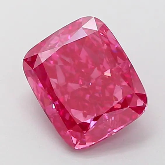1.53ct Cushion modified Lab Grown Diamond (Colour Fancy Vivid Pink, Clarity VS1, IGI Certified)