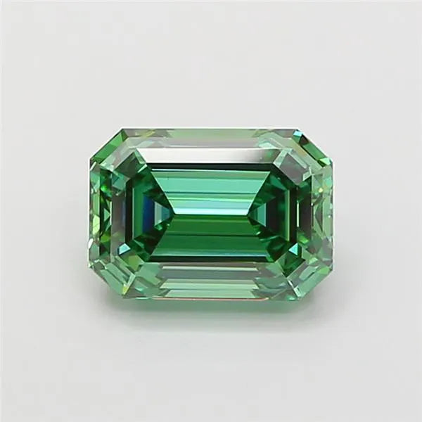 1.53ct Emerald Lab Grown Diamond (Colour Fancy Vivid Green, Clarity VVS2, IGI Certified)