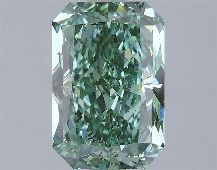 1.53ct Radiant Lab Grown Diamond (Colour Fancy Vivid Green, Clarity SI2, IGI Certified)