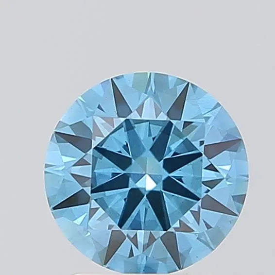 1.53ct Round Lab Grown Diamond (Colour Fancy Vivid Blue, Clarity VS2, Cut ID, IGI Certified)