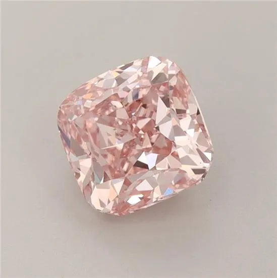 1.54ct Cushion brilliant Lab Grown Diamond (Colour Fancy Vivid Pink, Clarity VS1, IGI Certified)