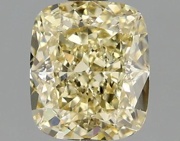 1.54ct Cushion modified Lab Grown Diamond (Colour Fancy Light Yellow, Clarity VS2, IGI Certified)