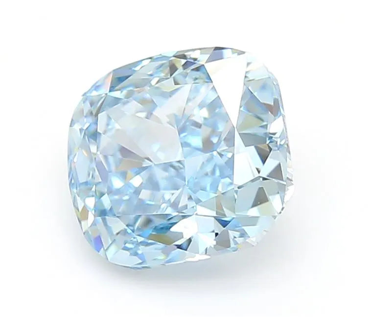 1.54ct Cushion modified Lab Grown Diamond (Colour Fancy Vivid Blue, Clarity VVS2, IGI Certified)