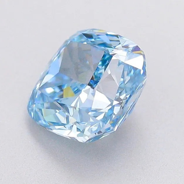1.54ct Cushion modified Lab Grown Diamond (Colour Fancy Vivid Blue, Clarity VVS2, IGI Certified)