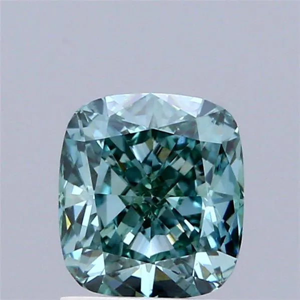 1.54ct Cushion modified Lab Grown Diamond (Colour Fancy Vivid Green, Clarity VS2, IGI Certified)
