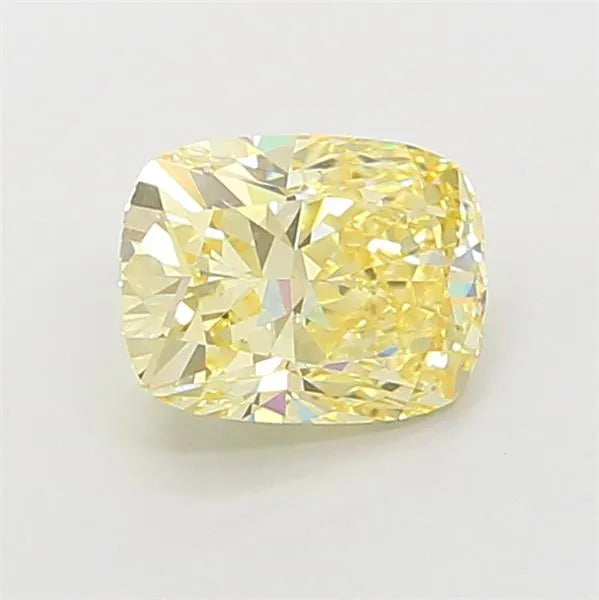 1.54ct Cushion modified Lab Grown Diamond (Colour Fancy Yellow, Clarity VS2, IGI Certified)