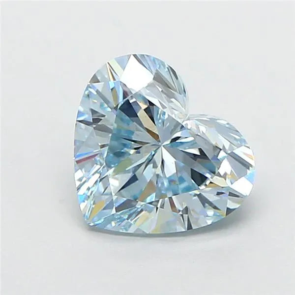 1.54ct Heart Lab Grown Diamond (Colour Fancy Intense Blue, Clarity VS1, IGI Certified)